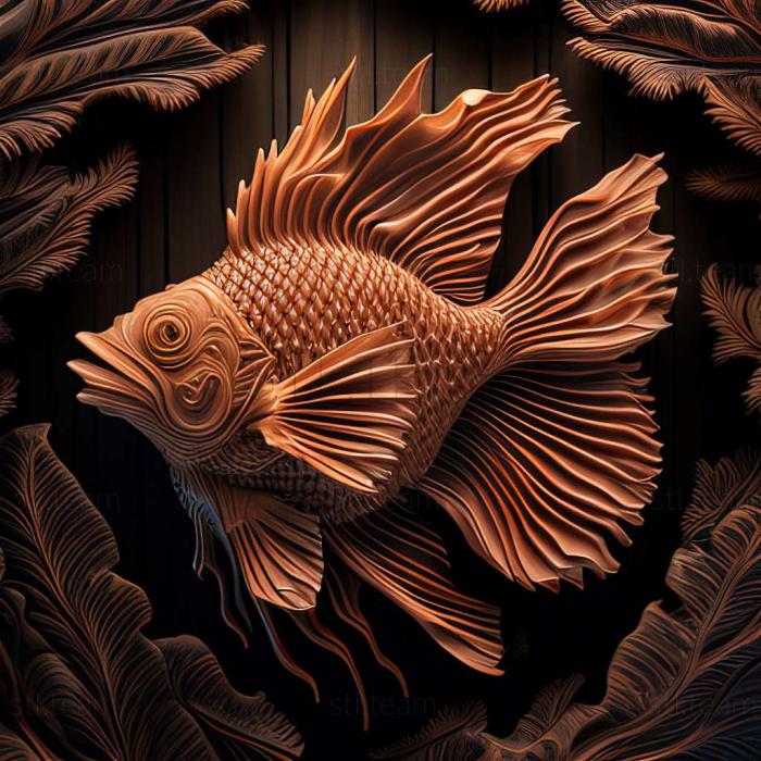 3D model Lionhead fish (STL)